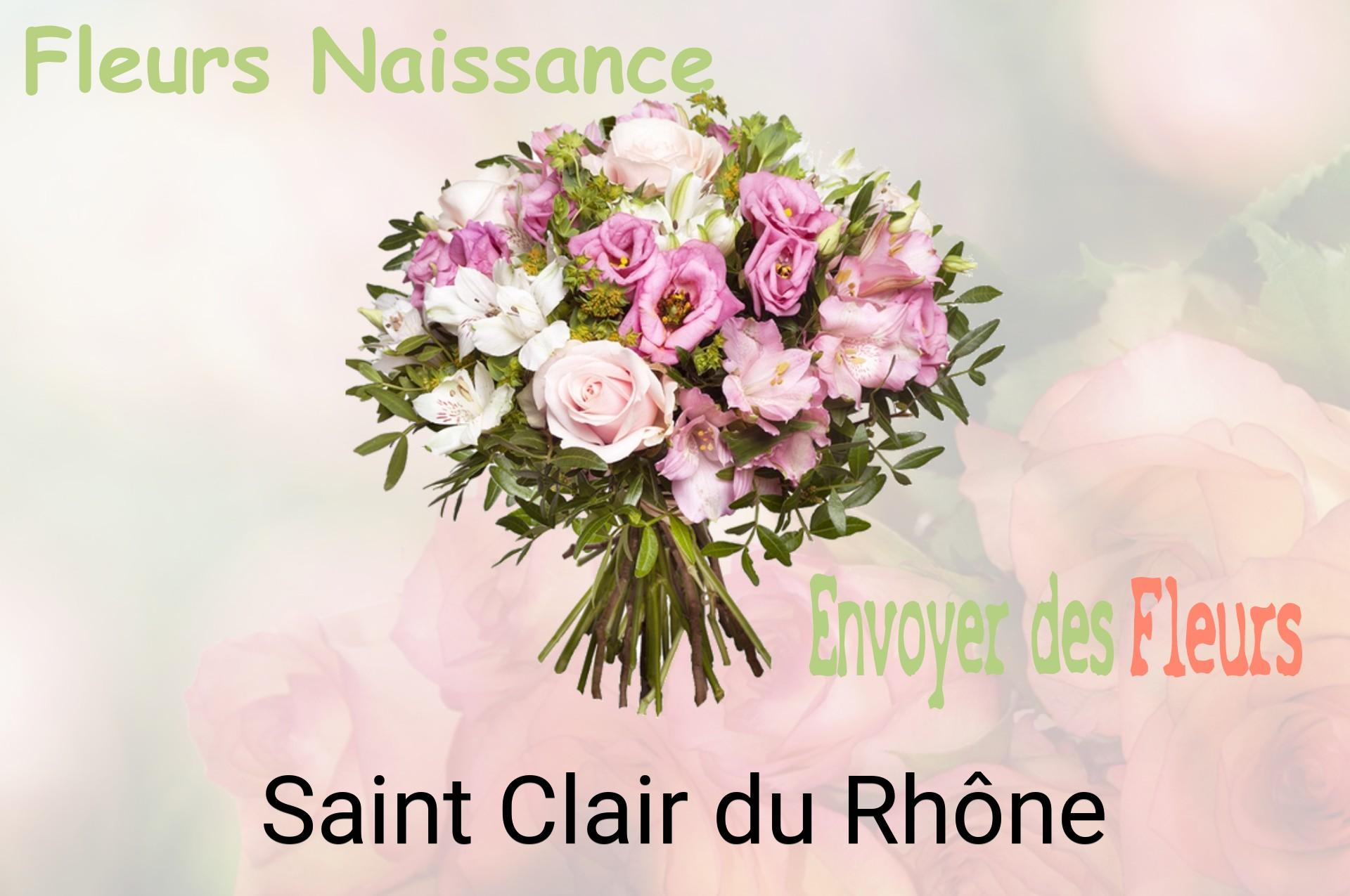 Bouquet de fleurs de naissance livré à Saint-Clair-du-Rhône